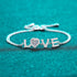 Timeless Love Script Moissanite Bracelet Bry - Jewelry